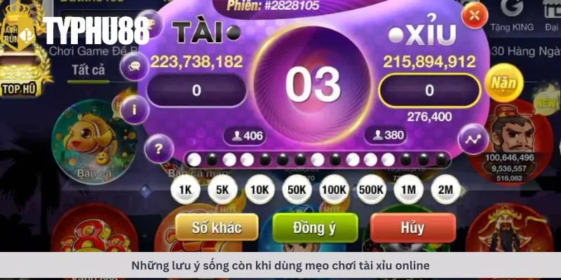 Những lưu ý sống còn
